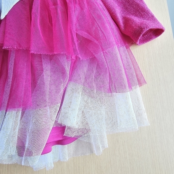 Youngland Dress with Layered Tulle Skirt and Sparkle Knit Top, Size 3T - Picture 6 of 10